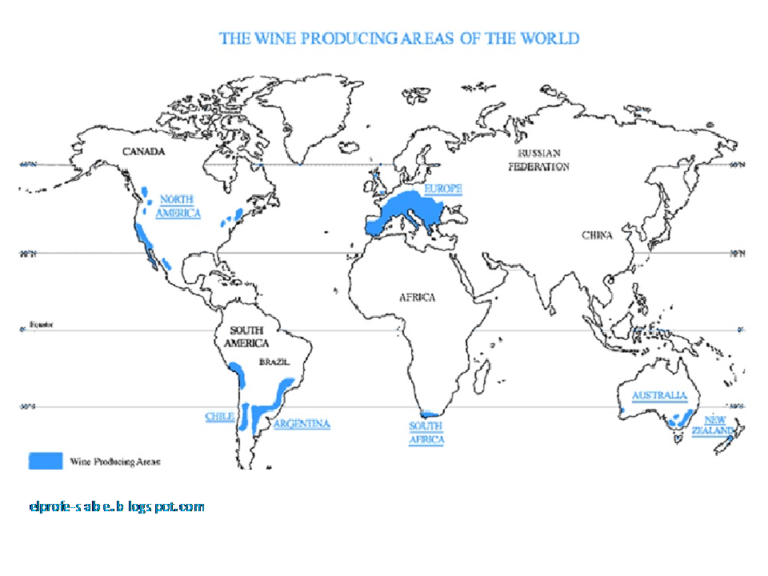 La franja del vino y el cambio climático