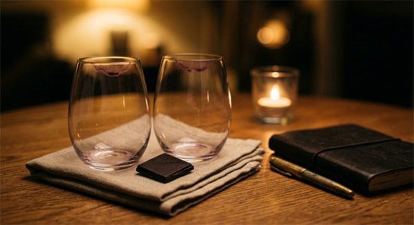 Combinacion preferida de vino y chocolate