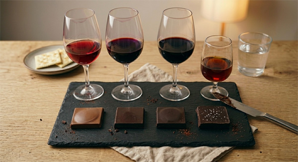 Maridaje de vinos con chocolate negro: Las 3 reglas de oro